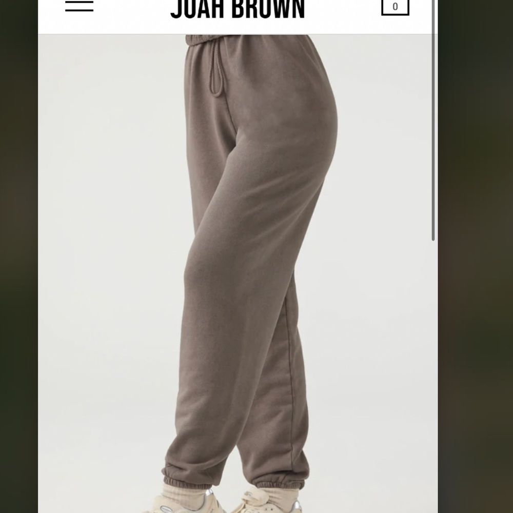 Joah Brown oversized jogger peppercorn french terry
